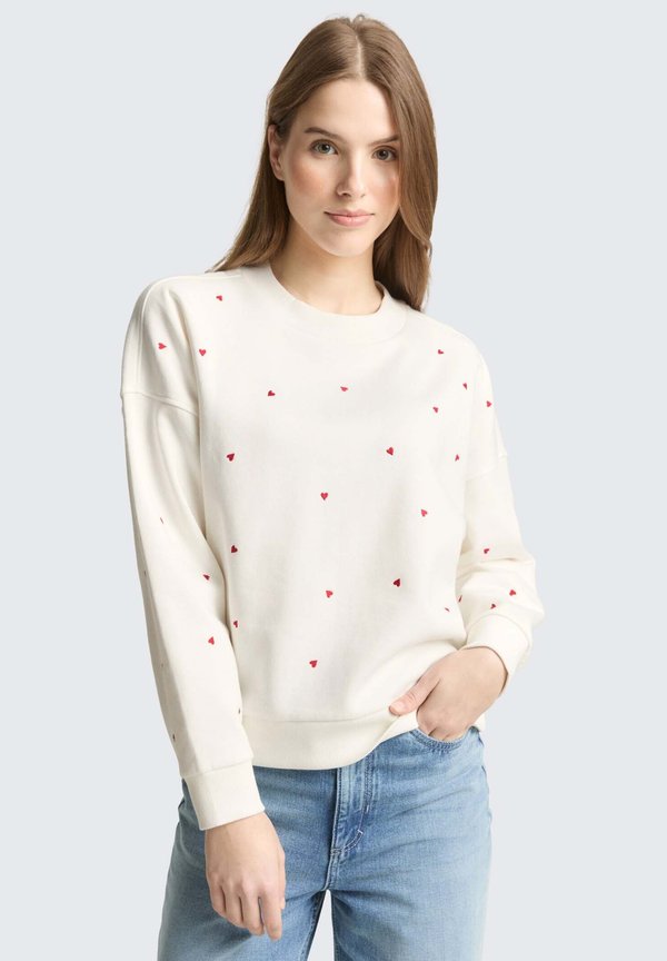 TOM TAILOR DENIM SWEATSHIRT WITH EMBROIDERY