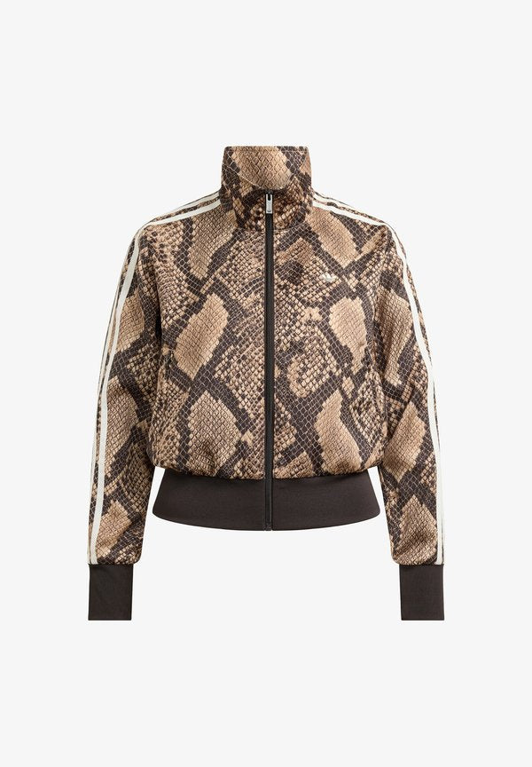 adidas Originals SATIN SNAKE PRINT FIREBIRD TRACK - Training jacket - linen/magic beige