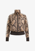adidas Originals SATIN SNAKE PRINT FIREBIRD TRACK - Training jacket - linen/magic beige