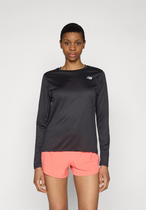 New Balance SPORT ESSENTIAL LONG SLEEVE - Long sleeved top - black