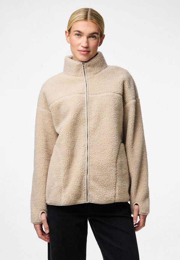 Pieces PCSADIA LS TEDDY JACKET NOOS BC