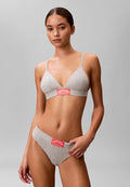 Calvin Klein LIGHTLY LINED TRIANGLE - Triangle bra - grey heather