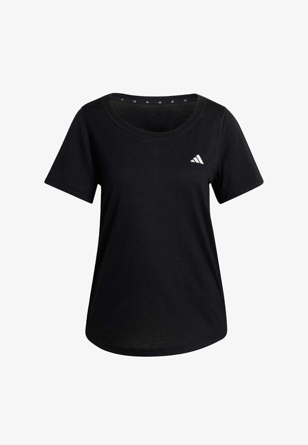 adidas Performance WORKOUT ESSENTIALS SCOOP NECK - Sports T-shirt - black