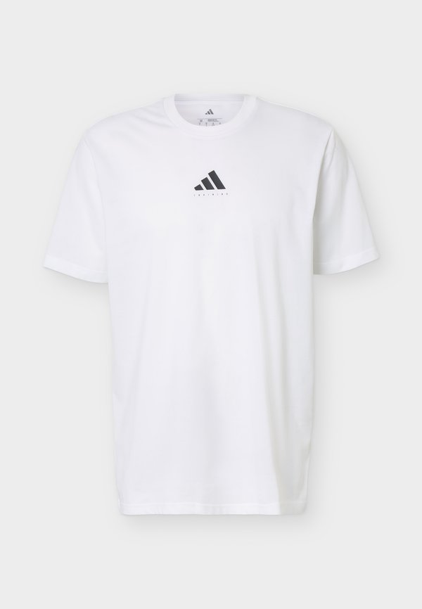 adidas Performance CATEGORY TRAINING GRAPHIC - Sports T-shirt - white/black