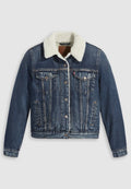 Levi's® ORIGINAL SHERPA TRUCKER - Denim jacket - Blue