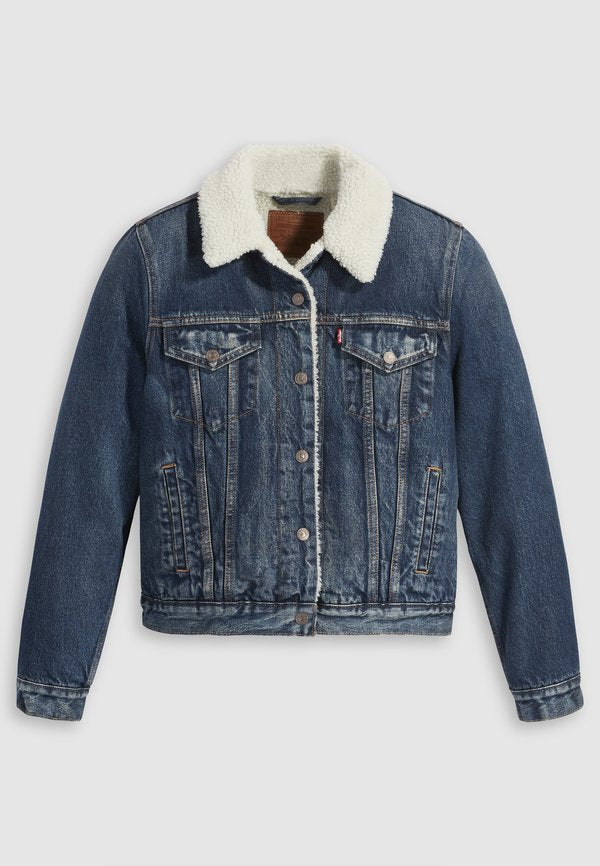 Levi's® ORIGINAL SHERPA TRUCKER - Denim jacket - Blue
