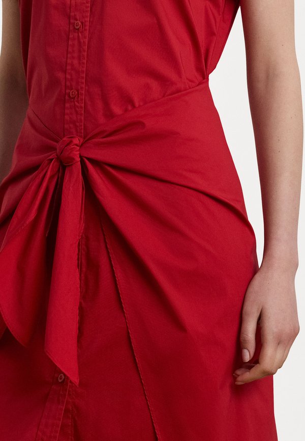 Lauren Ralph Lauren Petite TIE FRONT COTTON BLEND SHIRTDRESS