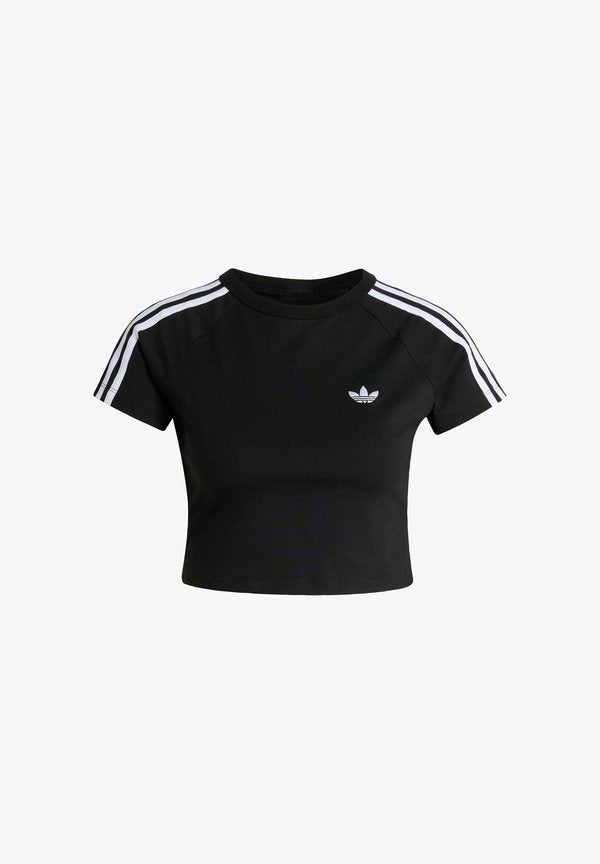 adidas Originals ADIDAS ORIGINALS SST BABY TEE - Print T-shirt - black/black/white