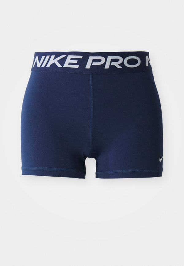 Nike Performance Short running tights - midnight navy/white