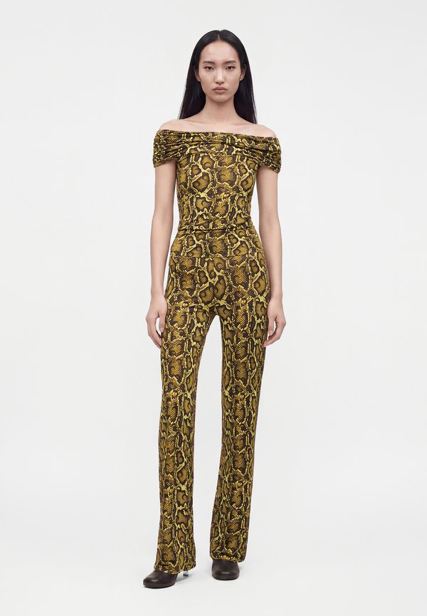 MARINE SERRE PYTHON PRINTED CASUAL PANTS