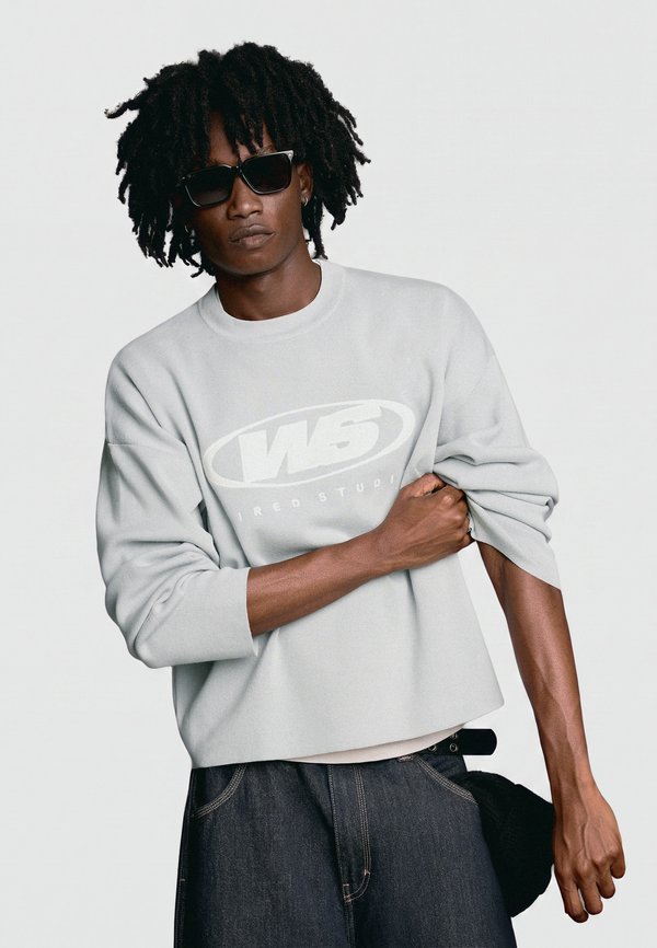 Bershka GRAPHIC - JUMPER - Jumper - grey