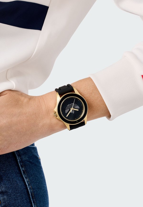 adidas Originals EXPRESSION ONE - Watch - black and gold coloured