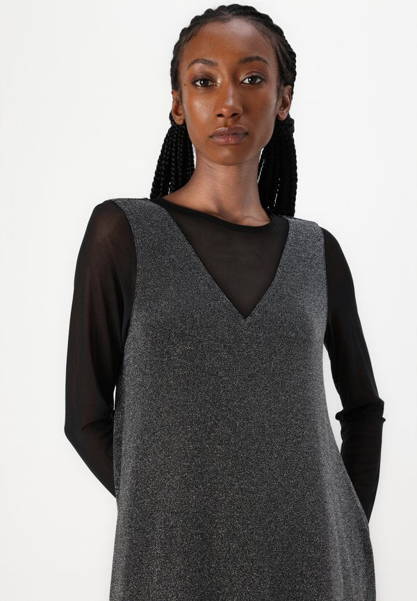 ONLY ONLQUEEN  V NECK DRESS