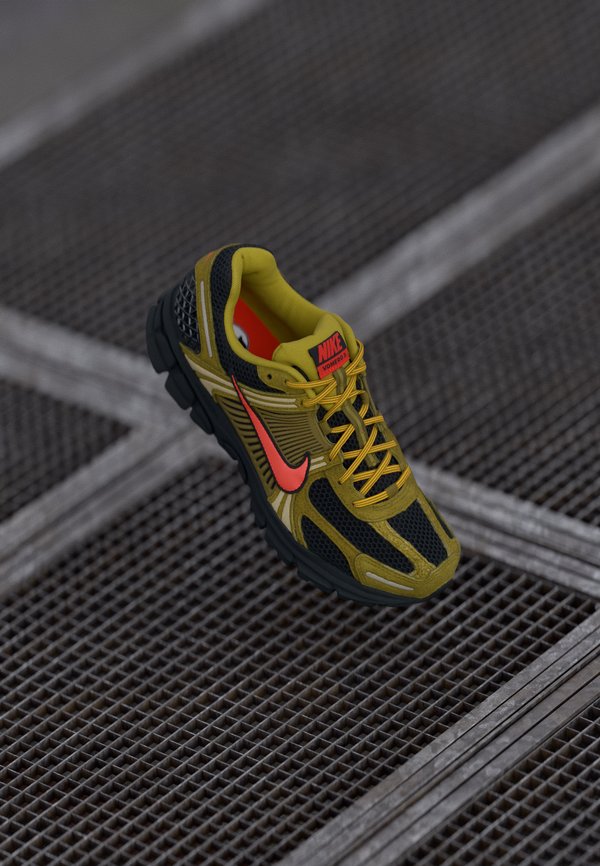 Nike Sportswear ZOOM VOMERO 5 PRM - Trainers - olive flak/picante red/black/quantum moss/fauna brown/gold leaf