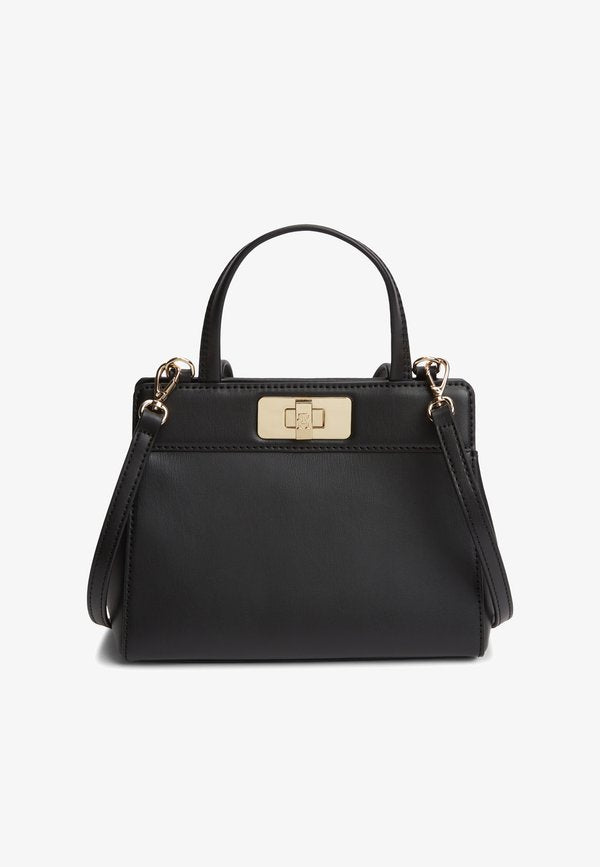 Tommy Hilfiger MODERN SATCHEL - Handbag - black