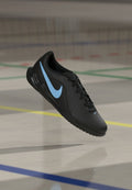 Nike Performance TIEMPO MAESTRO CLUB IC - Indoor football boots - black/ice blue