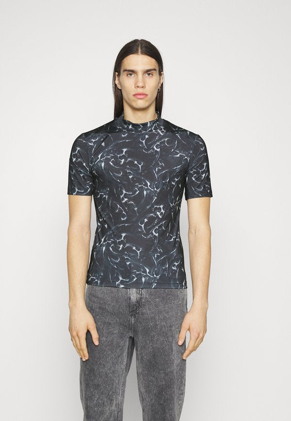 Han Kjøbenhavn CHROME TRIBAL STRETCH TURTLENECK SHORT SLEEVE