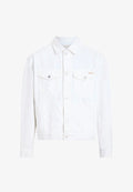 Calvin Klein Jeans 90S TRUCKER CHALK WHITE - Denim jacket - chalk white