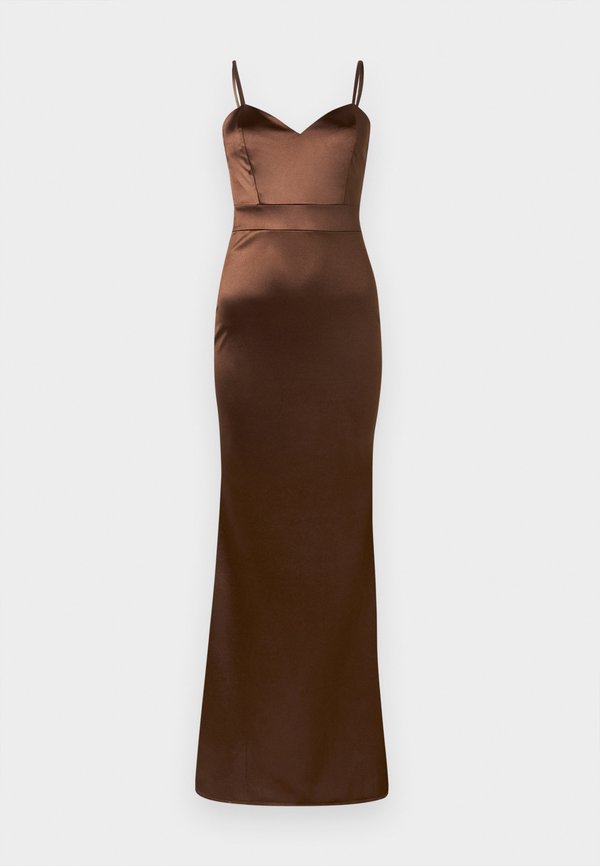 WAL G. EMILIE HEART NECKLINE MAXI