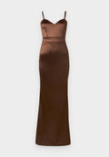 WAL G. EMILIE HEART NECKLINE MAXI