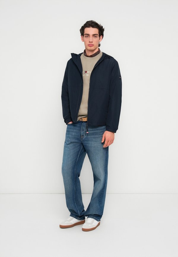 Tommy Hilfiger TONAL LOGO ZIP-THRU HOODED JACKET