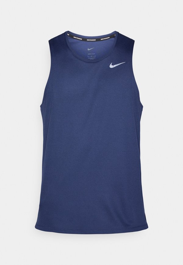 Nike Performance MILER TANK - Top - midnight navy/reflective silver-coloured