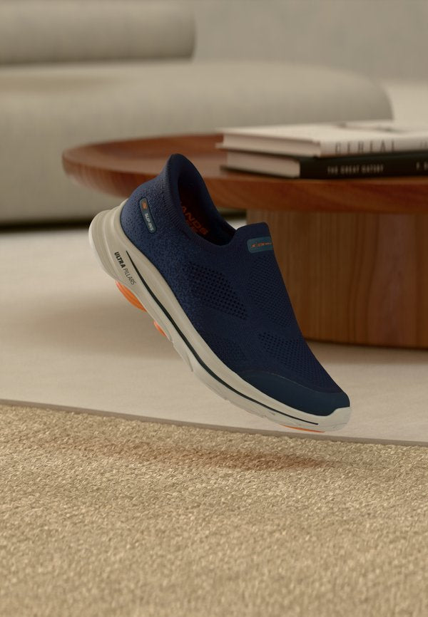 Skechers GO WALK 8 - Trainers - navy/orange