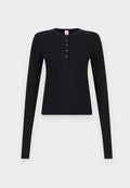 RE/DONE LONG SLEEVE RIBBED HENLEY