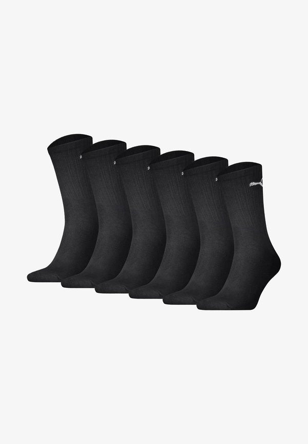 Puma UNISEX - 6ER PACK - CREW LIGHTWEIGTH UNI - Socks - schwarz