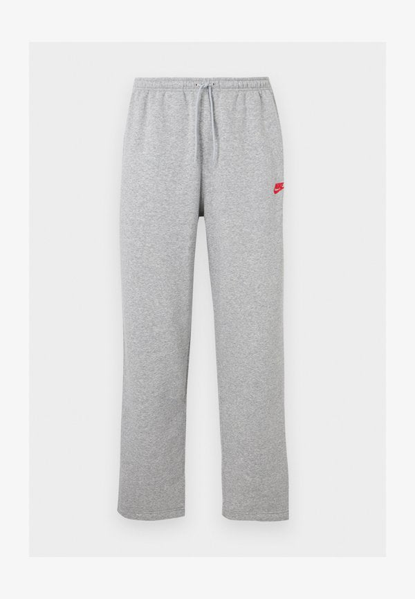 Nike Sportswear CLUB PANT - Tracksuit bottoms - grey heather/smoke grey/university red