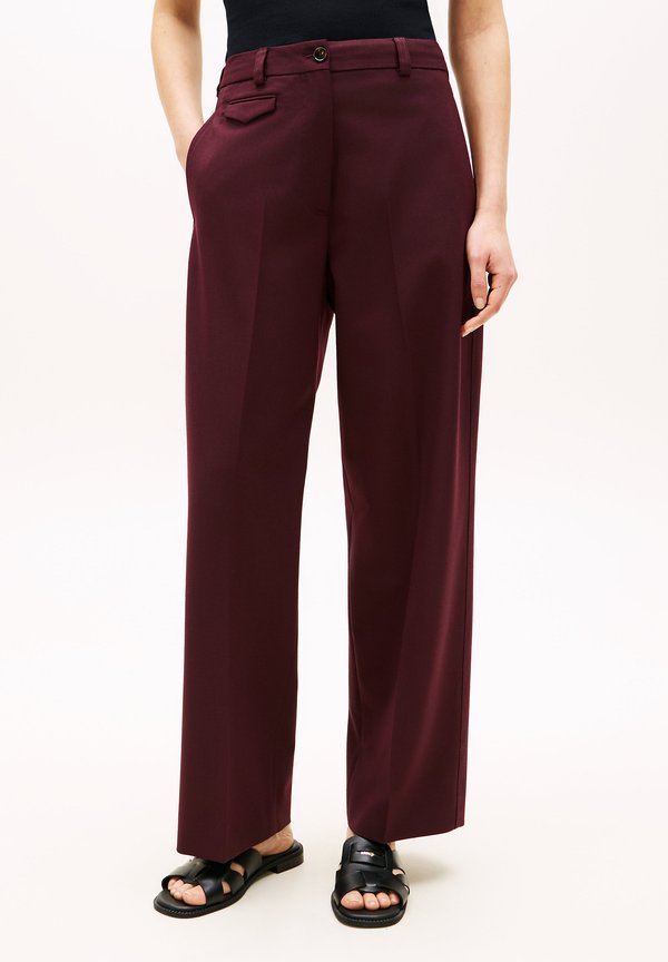 Tommy Hilfiger WOOL BLEND LOOSE STRAIGHT LEG TROUSERS
