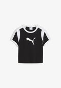 Puma GRAPHIC SLIM RINGER-SHIRT - Print T-shirt - black