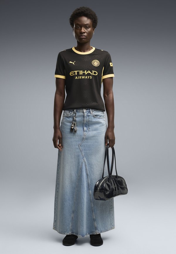 Puma MANCHESTER CITY 26/27 AUSWÄRTSTRIKOT - Football jersey - black-flaxen