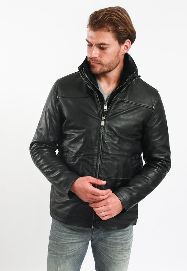 Lee Cooper LONG JACKET WITH COLLAR SHIRT - 2 SPLIT  SIDE POCKETS - FR
