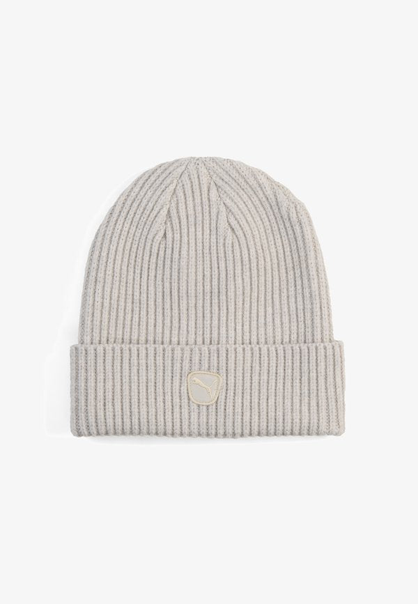 Puma PUMA CAT PATCH BEANIE MIT MITTELHOHER KRONE UNISEX - Beanie - silver fog