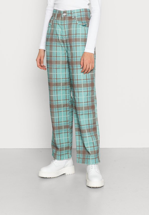 Kickers Classics CHECK DRILL STRAIGHT LEG TROUSER