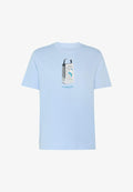 adidas Sportswear ADIDAS SPORTSWEAR SKETCHES CLIMBING GRAPHIC T-SHIRT - Print T-shirt - glow blue
