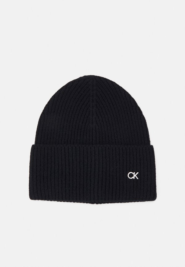 Calvin Klein CHUNKY BEANIE - Beanie - black