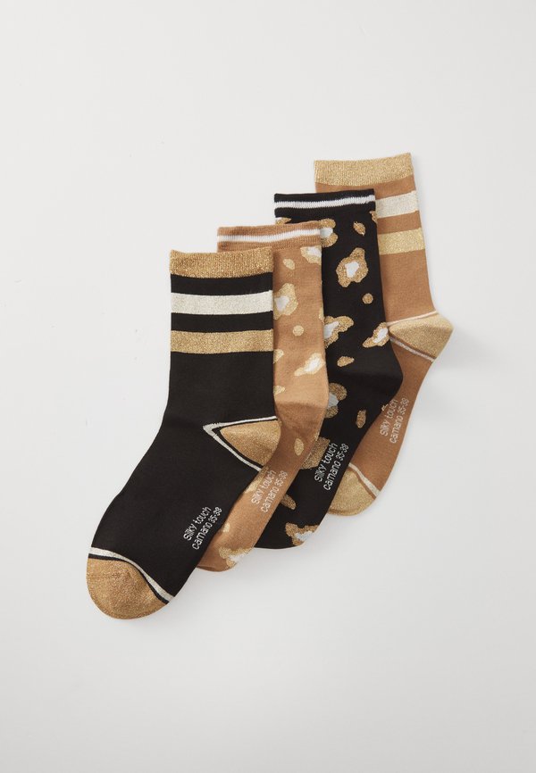 camano ONLINE WOMEN LEOPARD SOCKS 4 PACK
