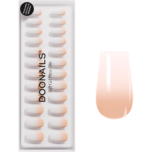 Künstliche Nägel, Soft Gel Press Ons Babyboomer Short Coffin Doonails