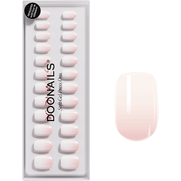 Künstliche Nägel, Soft Gel Press Ons Babyboomer Short Square Doonails