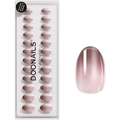 Künstliche Nägel, Soft Gel Press Ons Brownie Short Round Doonails