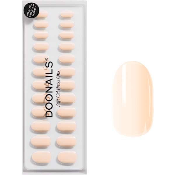 Künstliche Nägel, Soft Gel Press Ons Cheesecake Medium Round Doonails