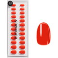 Künstliche Nägel, Soft Gel Press Ons Fire Short Round Doonails