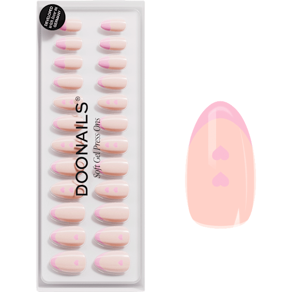 Künstliche Nägel, Soft Gel Press Ons Flirty French Doonails