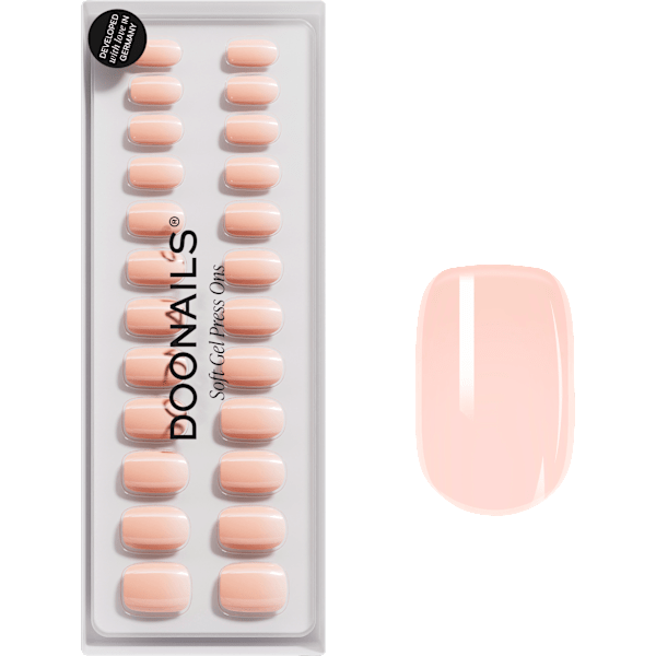 Künstliche Nägel, Soft Gel Press Ons Latte Short Square Doonails