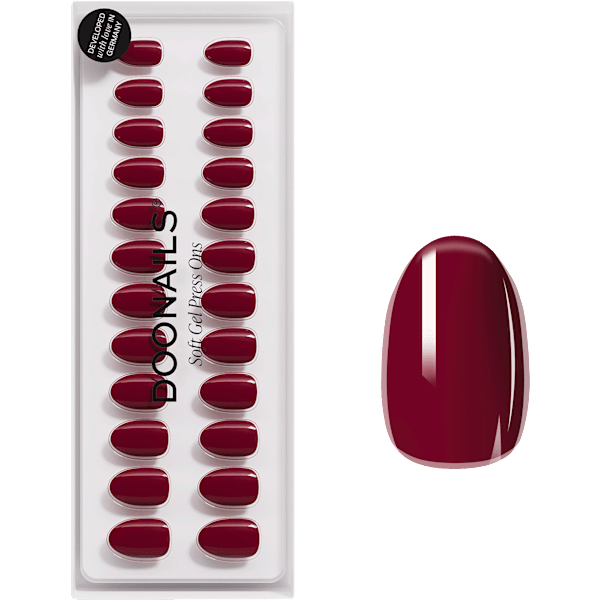 Künstliche Nägel, Soft Gel Press Ons Love Paris Short Round Doonails
