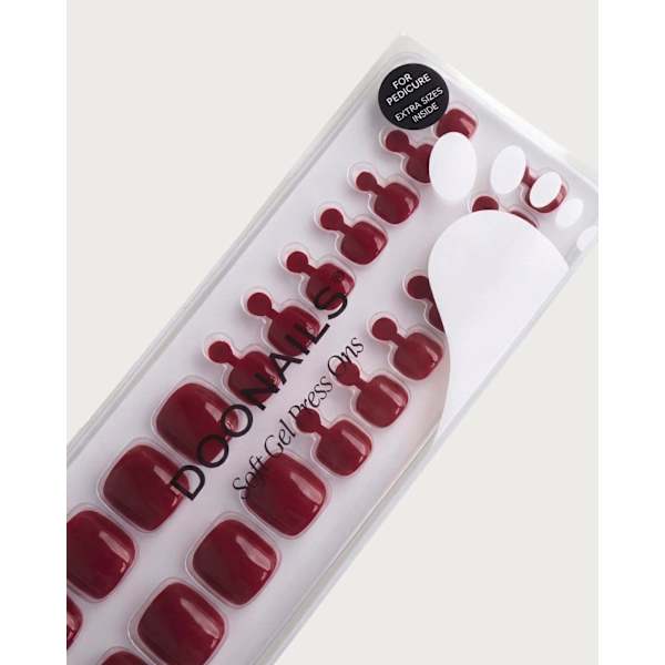 Künstliche Nägel, Soft Gel Press Ons Pediküre Love Paris Doonails