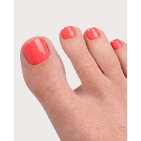 Künstliche Nägel, Soft Gel Press Ons Pediküre Sunset Coral Doonails