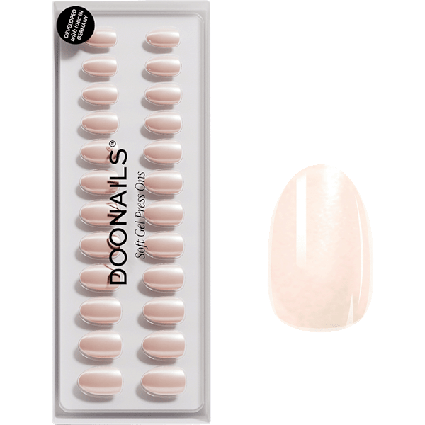 Künstliche Nägel, Soft Gel Press Ons Prosecco Short Round Doonails